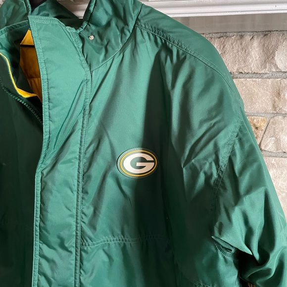 Vintage Nike Pro Line Greenbay Packers Winter Coat WARM - Picture 4 of 10